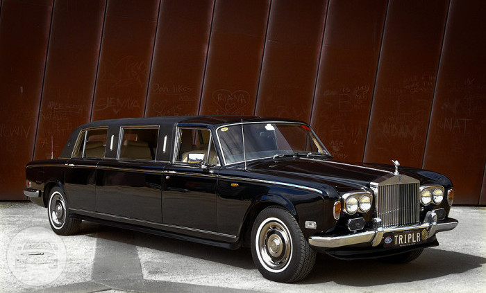 7 passenger Rolls Royce Silver Shadow
Limo /
Melbourne, VIC

 / Hourly AUD$ 0.00
