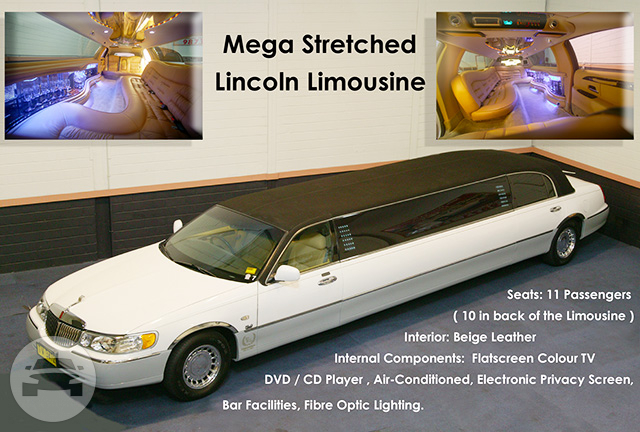 Mega stretched Lincoln limousine black roof
Limo /
Hinchinbrook, NSW

 / Hourly AUD$ 0.00
