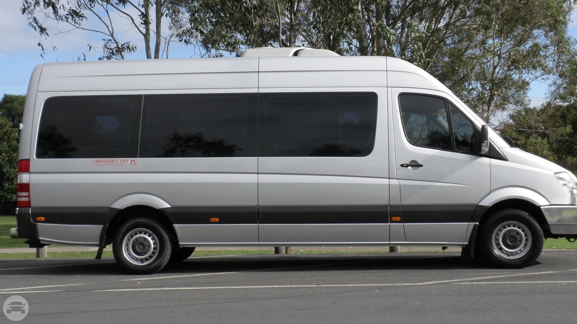 14 passenger Mercedes Sprinter
Van /
Gold Coast QLD, Australia

 / Hourly AUD$ 0.00
