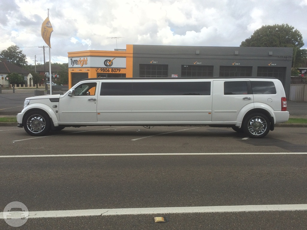 10 passenger Dodge Nitro White
Limo /
Hurstville NSW 2220, Australia

 / Hourly AUD$ 0.00
